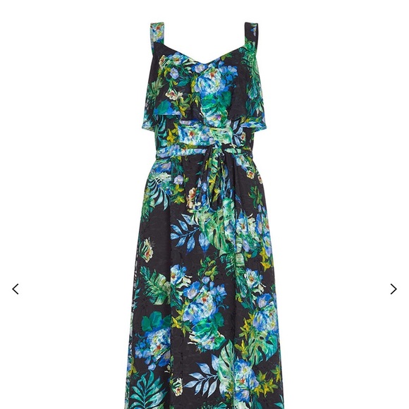 NWT Adrianna Papell Printed Burn Out Maxi Dress - Picture 4 of 8